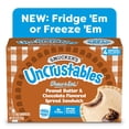 thumbnail image 2 of Smucker’s Uncrustables Peanut Butter & Chocolate Flavored Spread Sandwiches, 4 Count, 2 oz Each (Frozen), 2 of 15