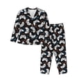 thumbnail image 1 of Balery Cool Gamepad Conjunto de Pijama con Estampado para Mujer, Conjunto de Dos Piezas con Manga Larga, Ropa de Dormir Suave con Bolsillos, Pijamas Cómodos-Small, 1 of 7
