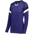 thumbnail image 2 of High5 Ladies Truhit Tri-Color Long Sleeve Jersey 342242 Purple/Black/White Xl, 2 of 5