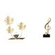 thumbnail image 1 of Figura decorativa de metal con flores y hojas, adorno de nota musical, de resina y hierro. Ideal para escritorio, oficina, decoración del hogar, estan, 1 of 8