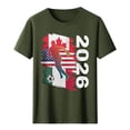 thumbnail image 3 of 2026 Soccer Cup Shirts For Women Crewneck Football Sports Jerseys Tops Summer USA Canada Mexico Flag Graphic Tee, 3 of 6