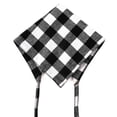 thumbnail image 4 of Toalla de saliva para mascotas oso de fresa babero triangular estampado de cuadros paquete de cuatro, 4 of 5