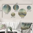 thumbnail image 4 of Designart "October Mist II" Abstract Liquid Ink Metal Wall Art Set of 5 Piece, 4 of 5