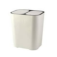 thumbnail image 2 of Riforla Garbage and Recycle Can Pantry Waste Plastic Beige Small Rubbish Bags Kitchen Gadgets White, 2 of 7