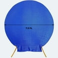 thumbnail image 3 of Efavormart 7.5ft Royal Blue 2-Sided Spandex Fit Round Wedding Arch Backdrop Cover, 3 of 11