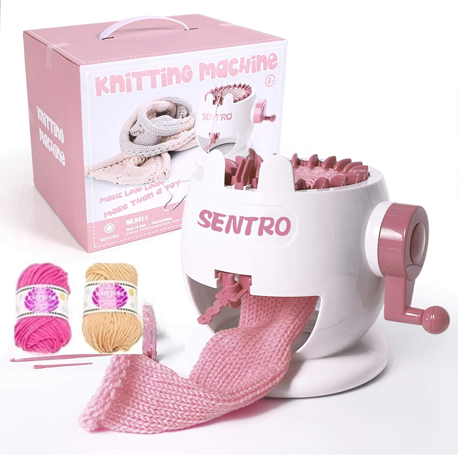 22-Needle Automatic Circular Knitting Machine for Adults & Beginners, DIY Scarves, Hats, Sweaters & Toys