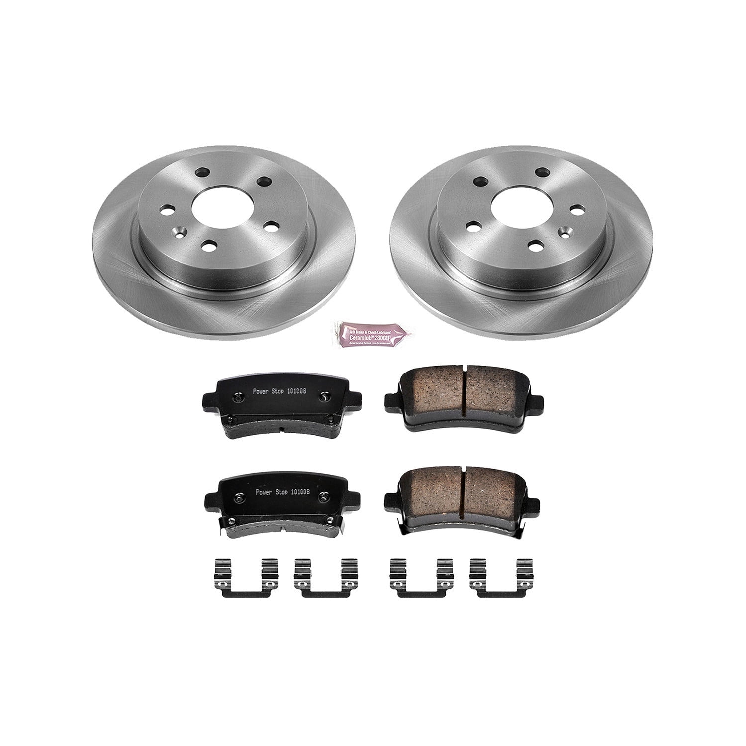 PowerStop Rear Stock Replacement Brake Pad and Rotor Kit Fits: BUICK CHEVROLET SAAB Select Models KOE5531