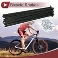 thumbnail image 2 of Unique Bargains 36 Set 12G Bicycle Spoke 12G Bike Wheel Spokes 45 Steel Black-216mm, 2 of 7