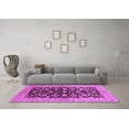 thumbnail image 3 of Ahgly Company Indoor Square Oriental Purple Industrial Area Rugs, 6' Square, 3 of 4