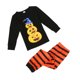 thumbnail image 2 of Sonducket Camisa estampada a rayas de Halloween, pantalones superiores, ropa para padres y niños para el hogar, hombres XL conjuntos de ropa 3-4 años, 2 of 6