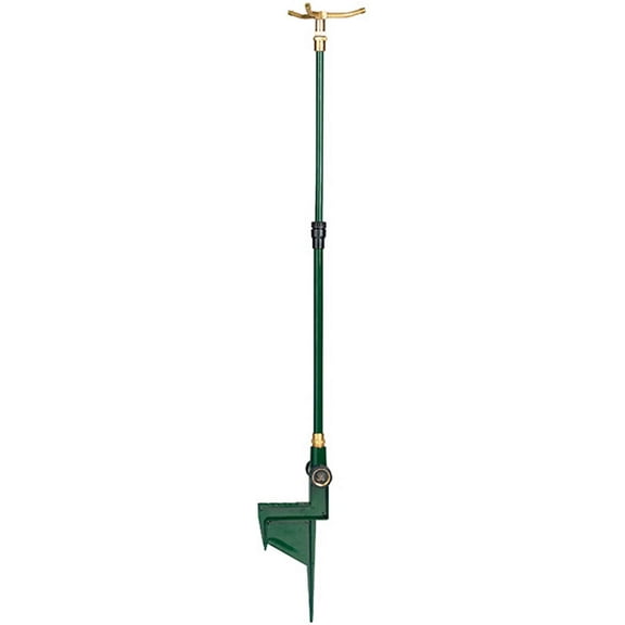 3 Pack - Orbit Adjustable Brass 3-Arm Telescoping Lawn Sprinkler with Step Base