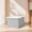 Gray, variant on Tgbvmt 18.5In Thickened Storage Box With Wheels Large Capacity Easy Clean Portable Multifunctional Organizer For Household Quilt Toys Clothes Bedroom Living Room Study Home Organization