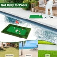 thumbnail image 6 of MarketLane Floating Golf Green for Pool, Floating Chipping Green Includes Golf Hitting Mat, 6 Golf Balls, Golf Flag, Golf Cup & Golf Tee, Golf Training Mat, Outdoor Pool Golf Game,35.5" x 23.5", 6 of 9