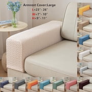 Couch Arm Covers, Sofa Armrest Protectors, Stretchable Anti-Slip Furniture Guards For Spills Stains Wear And Tear, Spandex Fabric Machine Washable Universal Fit For