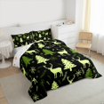 thumbnail image 3 of Manfei Green Xmas Tree Bedding Comforter Set for Teen, Cartoon Reindeer Animal Twin Comforter Sets, Merry Christmas Reversible Bedding Set, Breathable Home Decor, 2pcs, 3 of 8
