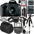 thumbnail image 1 of Canon EOS 2000D DSLR Camera with 18-55mm IS II Lens & Essential Accessory Bundle – Includes: SanDisk Ultra 32GB SDHC Memory Card + Wide Angle Lens Attachment + Telephoto Lens Attachment + MORE, 1 of 1