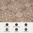 thumbnail image 6 of World Rug Gallery Transitional Geometric Textured Flat Weave Indoor/Outdoor Door Mat - BROWN 2'x3', 6 of 8