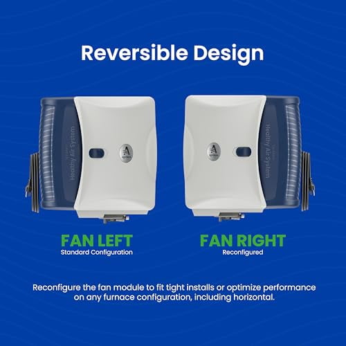 AprilAire 720A Whole-House Fan-Powered Evaporative Humidifier – 21 Gallons Per Day, Water Saving With Automatic Digital Control for up to 6,250 Sq. Ft., Part of the AprilAire Healthy Air System