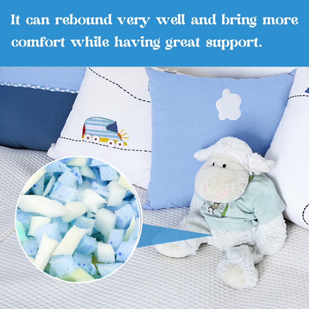 Jupean Fiber Fill,Foam Filling, for Pillow Stuffing, Couch Pillows, Cushions  750g 