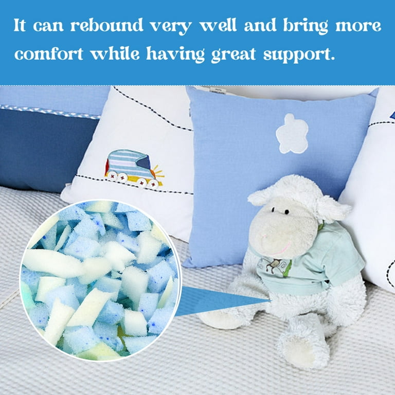 Jupean Fiber Fill,Foam Filling, for Pillow Stuffing, Couch Pillows,  Cushions 500g 