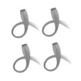 thumbnail image 3 of Stgfyxgs 4 Pieces Hanging Ear Dyed Clip in Hair Extensions Seamless for Women Long Straight Hair Single Color for party Gray, 3 of 9