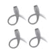 thumbnail image 3 of 4 extensiones de cabello con clip para mujer, con orejas teñidas, de un solo color Gris, 3 of 9