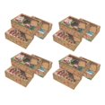 thumbnail image 1 of AMLESO Xmas Gift Boxes with Display Window Packaging Kraft Paper Holiday Party Supplies 12 Set, 1 of 8