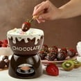 thumbnail image 4 of hulanddfd Ceramic Chocolate Fondue Pots, 5.78" Ceramic Fondue Mug with Strawsberries-Themed Patterns Small Fondue Pots Mugs for Party Birthday Wedding and Christmas, 4 of 6