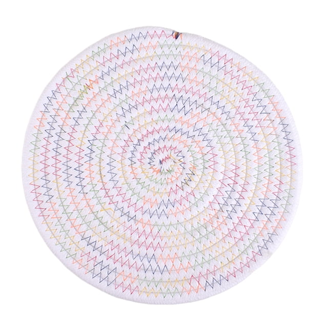 Mantel individual genérico de 18 cm para ollas calientes de cocina, decoración de mesa, multicolor