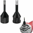 thumbnail image 1 of Broca de diamante de precisión para superficies de granito, mármol y cerámica, tecnología de soldadura fuerte al vacío para mayor durabilidad, perforación de baldosas de porcelana fácil con corte sin, 1 of 5
