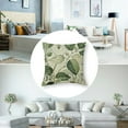 thumbnail image 5 of nygtbtfer  Spring Leaf PillowRustic Watercolor Sage Green Leaves Flower Print Vintage Decorative Outdoor Throw Pillows Holiday Cushion Covers Farmhouse Decor for Couch Sofa Bed White, 5 of 7