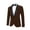Brown, variant on Men's Single-breasted Shawl Collar Velor Suit Jacket with Pocket Design for Casual Party Occasions Blazer Masculino Men Dress Coat