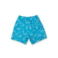 thumbnail image 2 of Mens Swim Shorts Dry Fast 4 Ways Stretch Swimming Trunks, Flamingos Aqua, Size: M, Vacay Land, 2 of 3