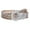 silver/bronze, variant on Women's 1 1/4" Inch Wide Hand Made Metallic Braided Woven Casual Belt