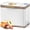 White Stainless Steel, variant on 20-in-1 White Stainless Steel Bread Maker with Custom Program, 2.2lb Capacity
