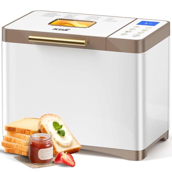 Panificadora KBS 20 en 1 de 650 W con bandeja cerámica, 2 lb, panel táctil