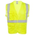 thumbnail image 2 of JJ Keller SAFEGEAR 3-pk. 2XL/3XL Type R Class 2 Safety Vest - High Vis Lime, 2 of 3