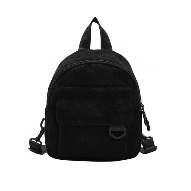 Small Cosmetic Bag,Cute Backpack for School Mini Backpack Ins Cute Ol Commuting Small Cosmetic Bag Corduroy Texture Student Versatile Schoolbag Adjustable Shoulder Strap Fashion