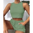 thumbnail image 3 of Conjunto de pijama de 2 piezas para mujer, ajustado, camisola, pantalones cortos, ropa de dormir FLhrweasw Para estrenar, 3 of 7