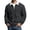 A-Black454, variant on Men's Waffle Knit Quarter Zip Sweater Oversized Long Sleeve Polo Neck Pullover Jumper Warm Preppy Daily Sweaters