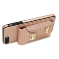 thumbnail image 3 of Dteck for iPhone 7 Plus / 8 Plus Zipper Pocket Case, Flip PU Leather Wallet Crossbody Shoulder Strap Lanyard Case with Credit Card Holder Women RFID Blocking Protective Purse Cover, rosegold, 3 of 7