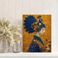 thumbnail image 2 of Qisvanset Geometric Pattern Cat Canvas Print 12x16 Inch Dining Room Decor, 2 of 8