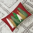 thumbnail image 4 of Christmas Pillow Covers 12x20 Set of 2 Christmas Decor Linen Pillowcase Winter Christmas Decorative Red Throw Pillows Christmas Tree Stars Holiday Decor Outdoor Cushion Covers for Couch Home, 4 of 6