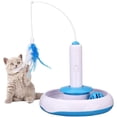 thumbnail image 1 of Juguete interactivo para gatos, juguete de interior con plumas eléctricas giratorias de 360° y anillo, bola, juguete de inteligencia, bolígrafo, 1 of 7