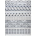 thumbnail image 4 of SAFAVIEH Machine Washable Rug Indoor/Outdoor Bermuda Collection - Bermuda Jacinth Geometric Machine Washable Indoor/Outdoor Runner Rug, Cream/Navy, 2' x 12', 4 of 10