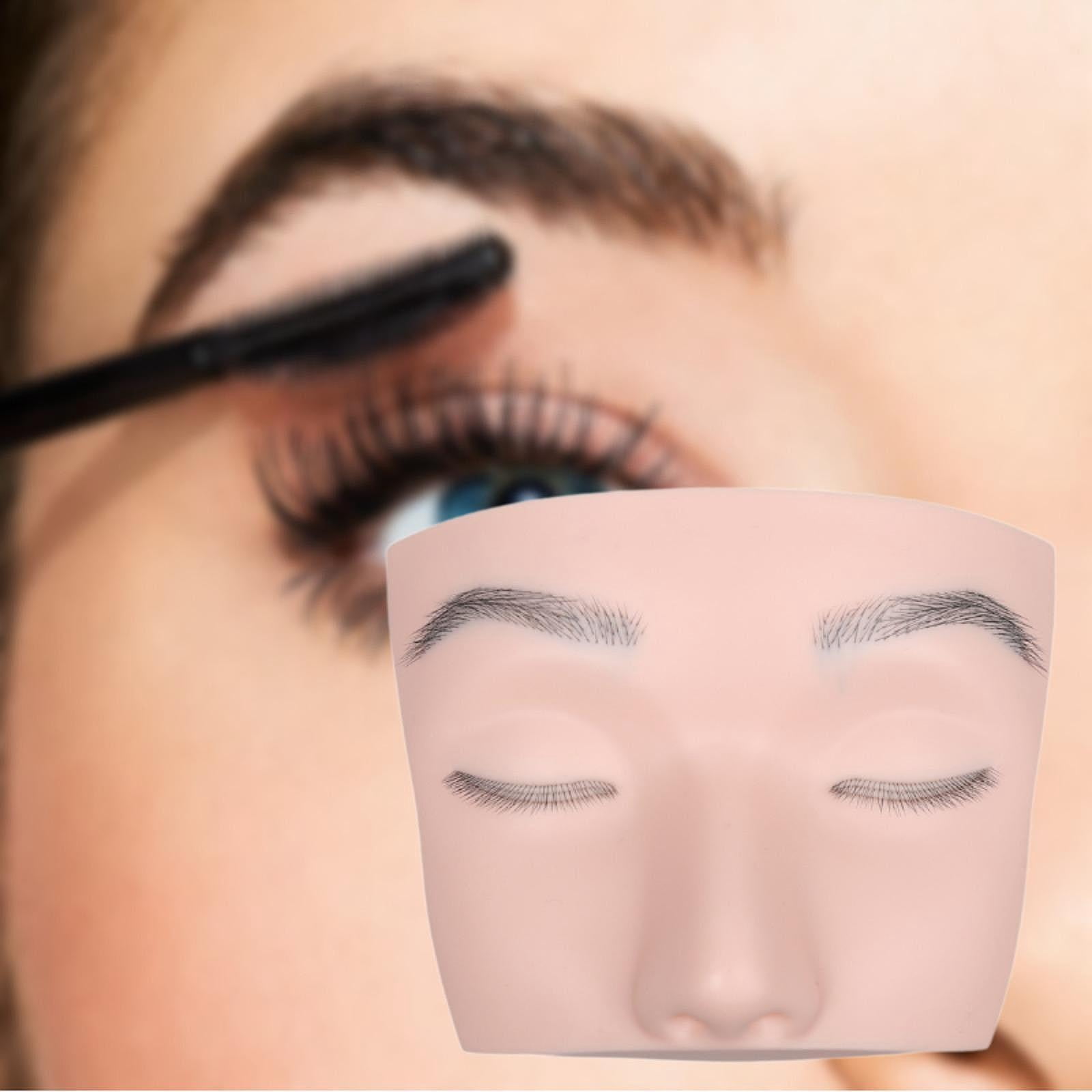 Bothyi Eyelash Extension Mannequin Head Face Flat Head Practice Training Head for Salon