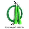 thumbnail image 2 of Speed Skipping Wire Rope Indoor Outdoor Jumping wire rope jumping Rope Weight Loss Exercise Home Gym Workout Tool, Green, 2 of 8