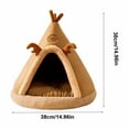 thumbnail image 3 of Decoraciones navideñas, adornos navideños, regalos navideños, casa para perro de Navidad, casa para perro, tienda de campaña, casa cerrada, casa para perro, tapete para mascotas, nido para gato, 3 of 7