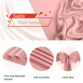 thumbnail image 5 of 10/50 unidades de lazos de satén para sillas, venta al por mayor, lazos de cinta con nudo para sillas de boda, suministros para fiestas, eventos, banquetes de hotel, decoraciones para el hogar, 5 of 5