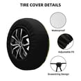 thumbnail image 2 of Goofa Fresh Avocado Pattern Universal Tire Cover for Jeep, SUV, Truck, and Trailer – Waterproof, UV-Resistant,Easy to Install, Fits 14"-17" Tires-17 inch, 2 of 6